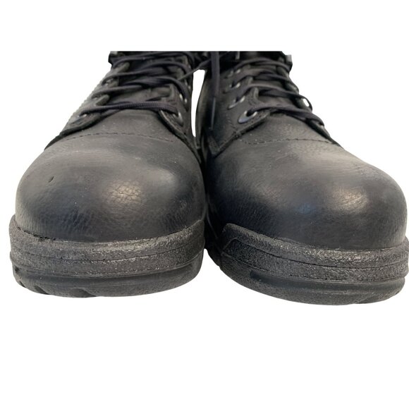 Timberland PRO Mens Black Work Boots 9M Safety Toe Leather EH Waterproof 8941 - Picture 8 of 8